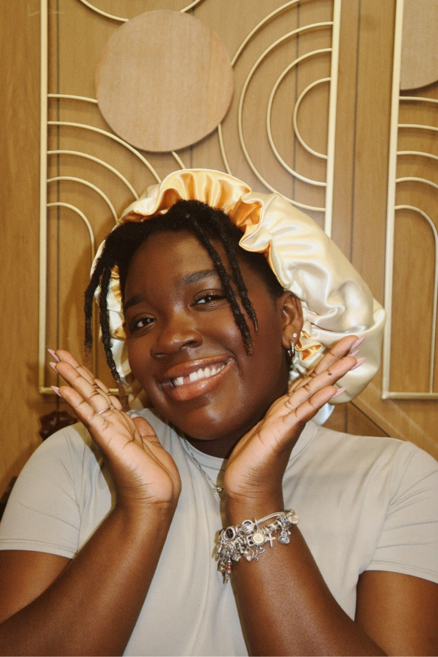Reversible Double Satin Bonnet