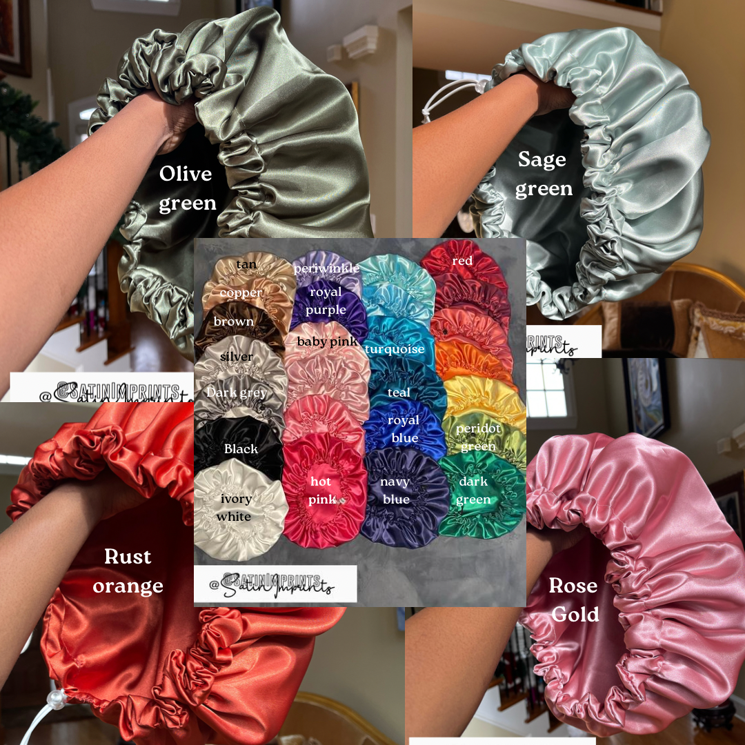 Reversible Double Satin Bonnet