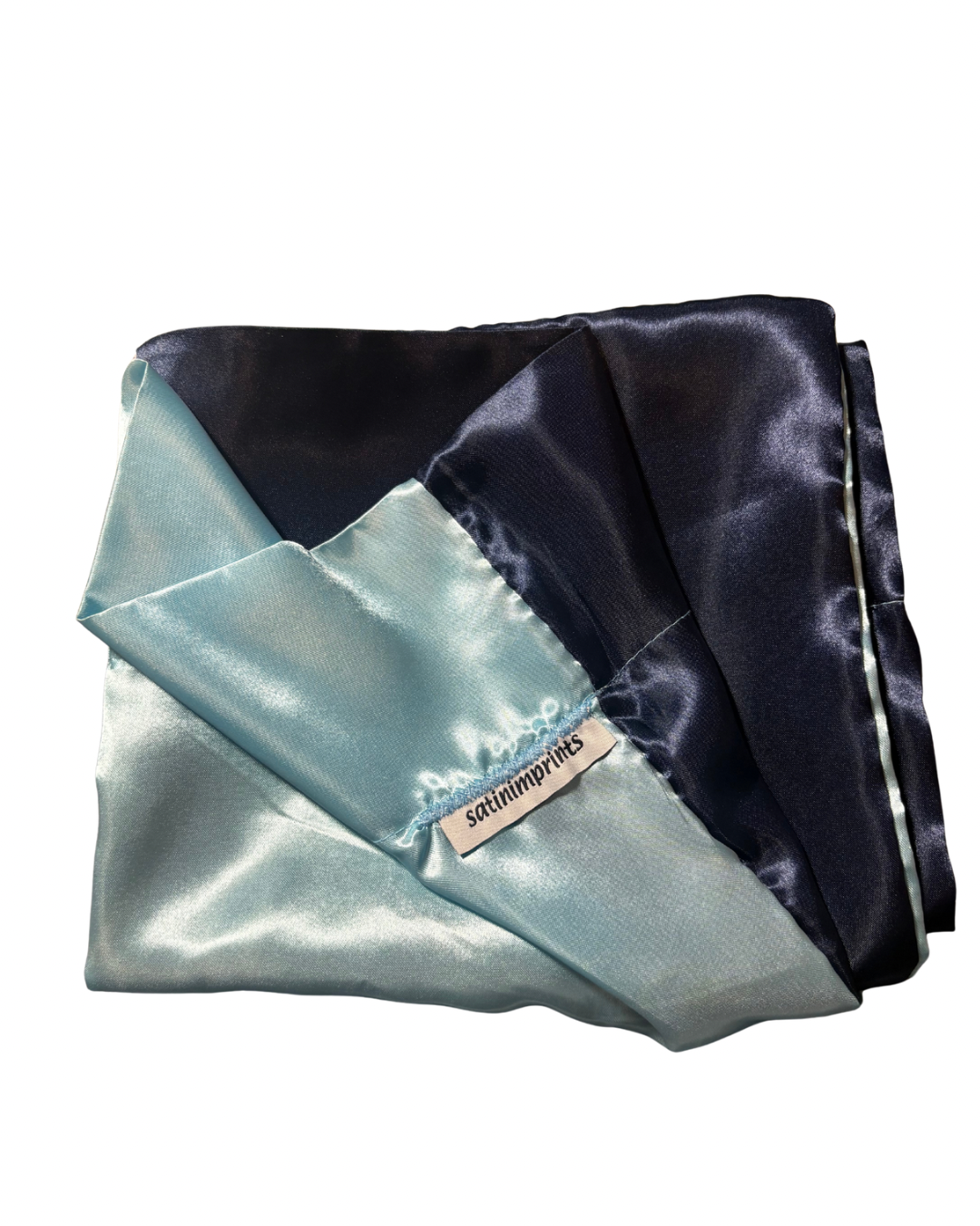 Navy Blue/Baby Blue Pillowcase