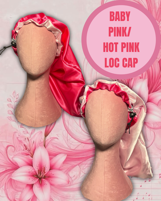 Baby Pink/Hot Pink Reversible Loc-Cap